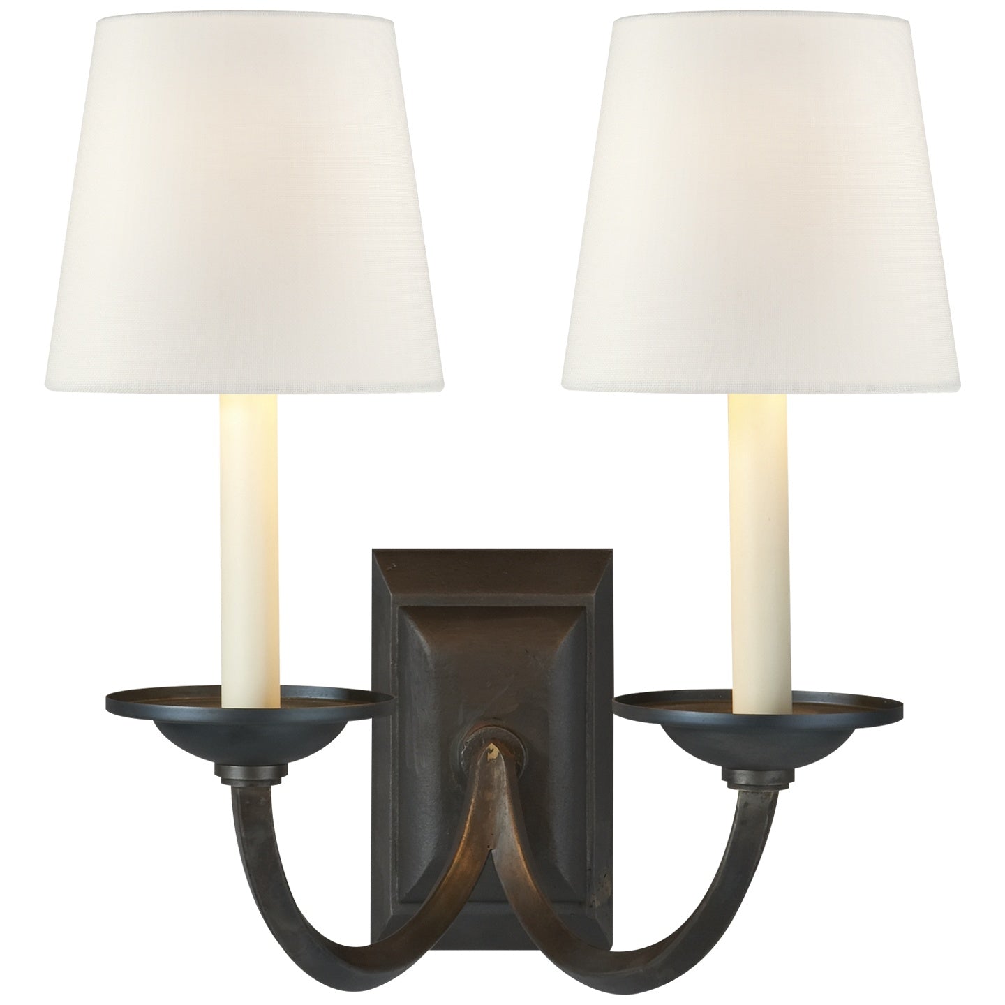 VISUAL COMFORT SIGNATURE, FLEMISH DOUBLE SCONCE, WALL SCONCES