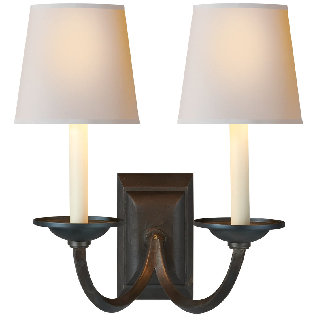 VISUAL COMFORT SIGNATURE, FLEMISH DOUBLE SCONCE, WALL SCONCES