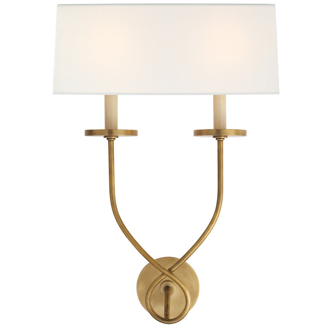 VISUAL COMFORT SIGNATURE, SYMMETRIC TWIST DOUBLE SCONCE, WALL SCONCES