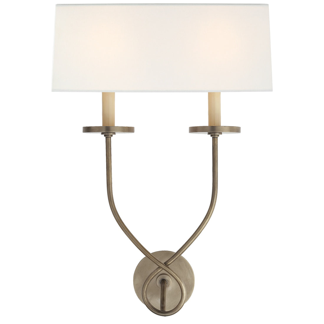 VISUAL COMFORT SIGNATURE, SYMMETRIC TWIST DOUBLE SCONCE, WALL SCONCES