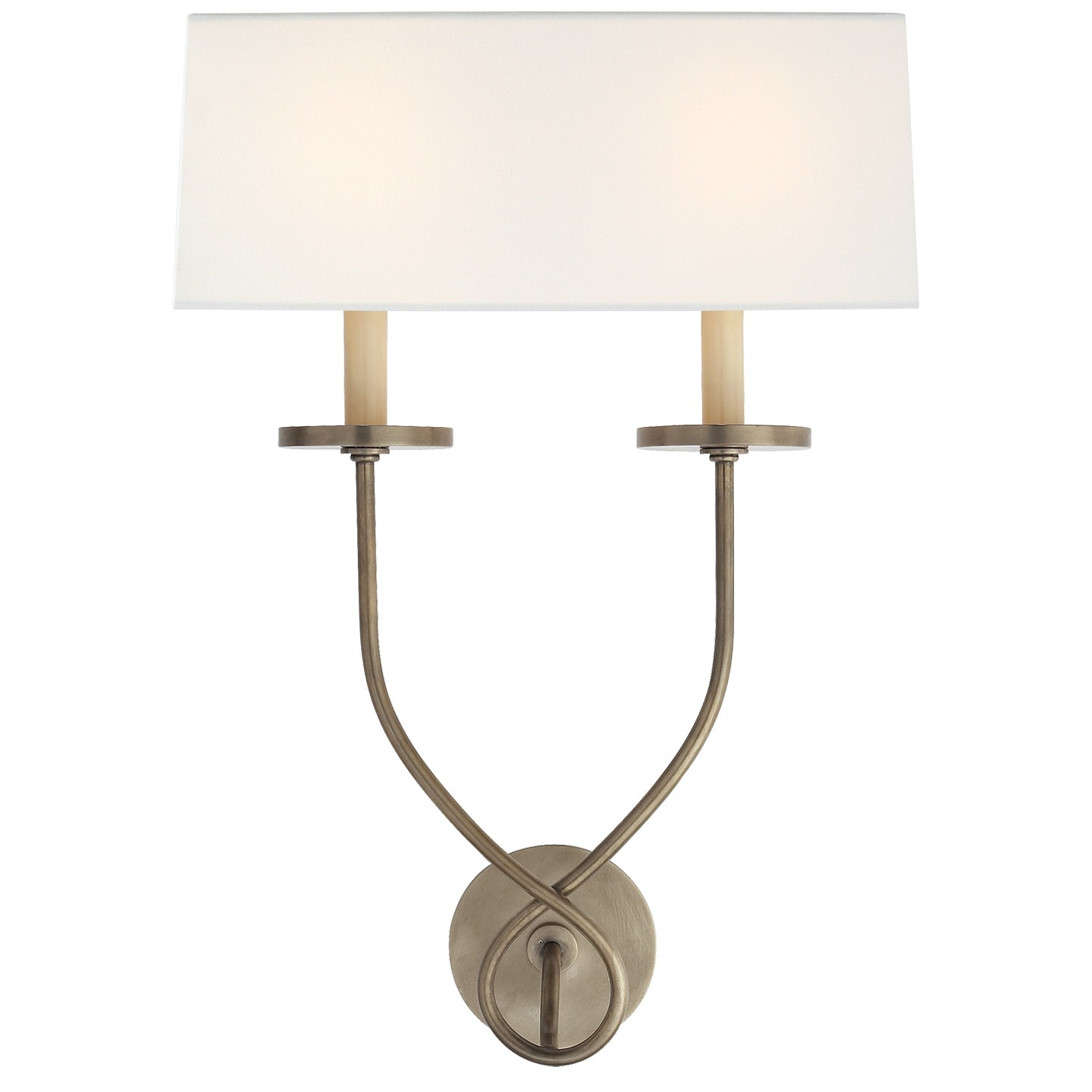 VISUAL COMFORT SIGNATURE, SYMMETRIC TWIST DOUBLE SCONCE, WALL SCONCES