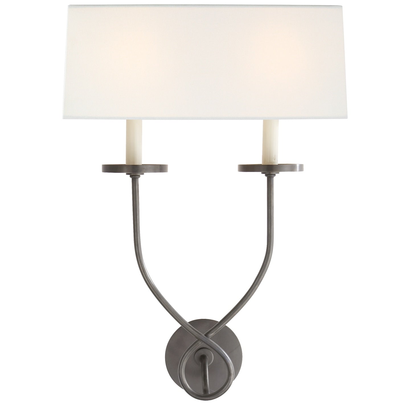 VISUAL COMFORT SIGNATURE, SYMMETRIC TWIST DOUBLE SCONCE, WALL SCONCES