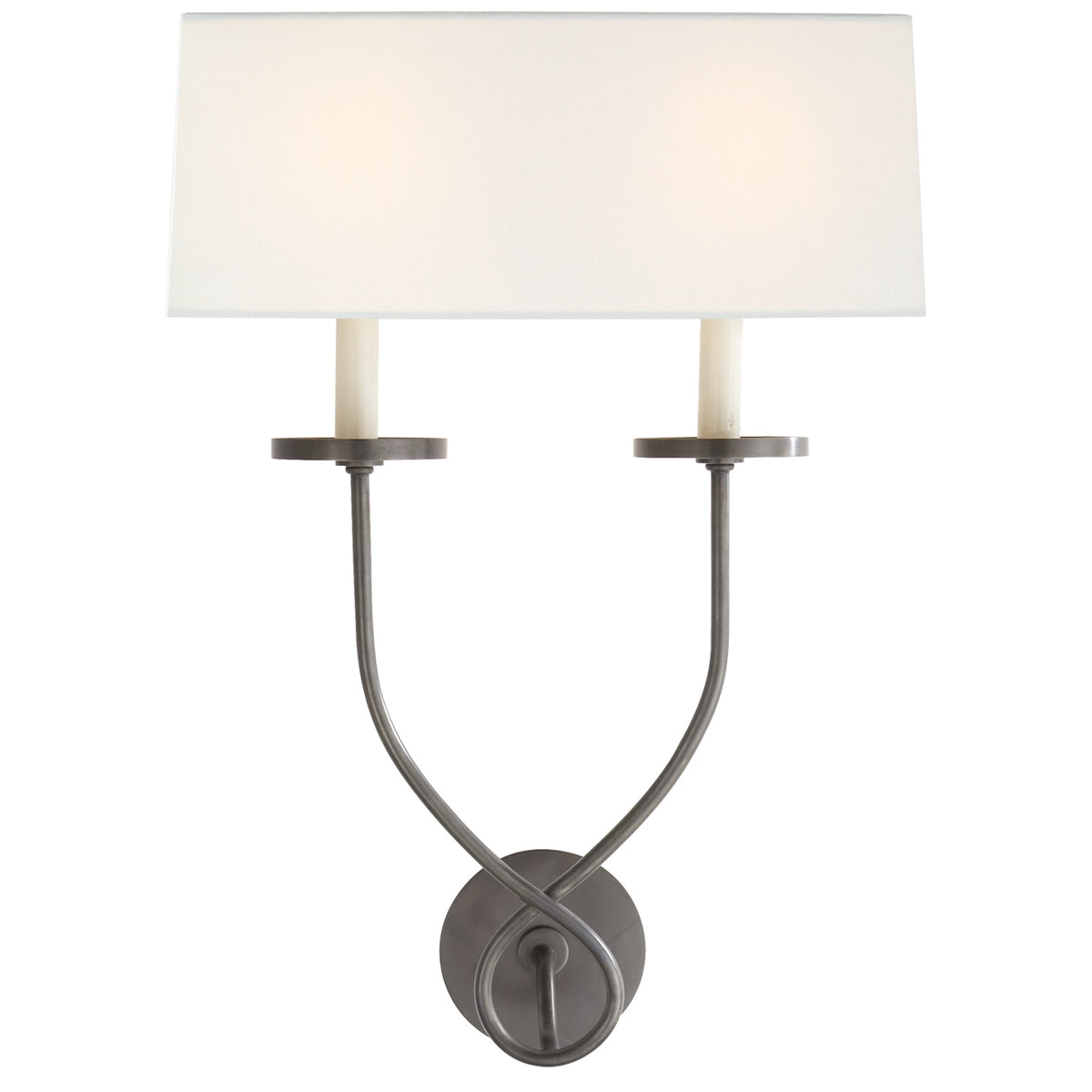 VISUAL COMFORT SIGNATURE, SYMMETRIC TWIST DOUBLE SCONCE, WALL SCONCES