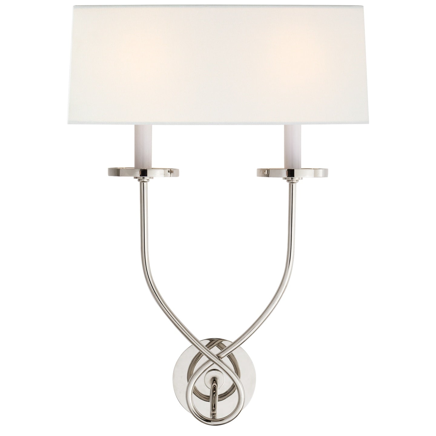 VISUAL COMFORT SIGNATURE, SYMMETRIC TWIST DOUBLE SCONCE, WALL SCONCES