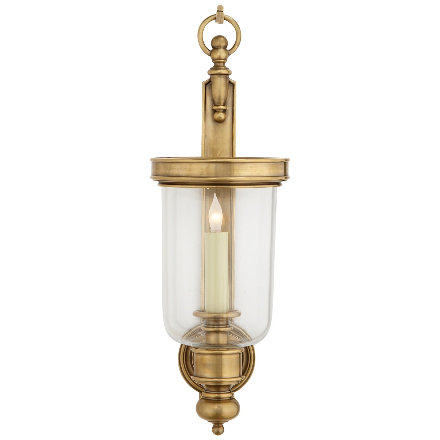 VISUAL COMFORT SIGNATURE, GEORGIAN HURRICANE WALL SCONCE, WALL SCONCES