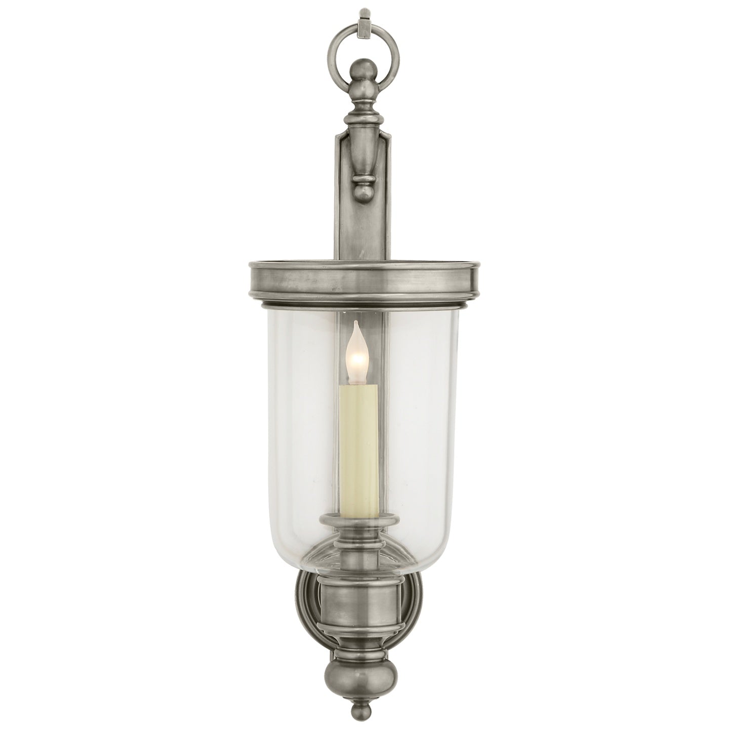 VISUAL COMFORT SIGNATURE, GEORGIAN HURRICANE WALL SCONCE, WALL SCONCES