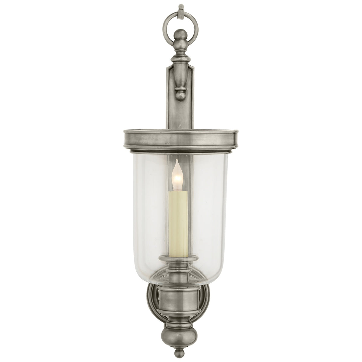 VISUAL COMFORT SIGNATURE, GEORGIAN HURRICANE WALL SCONCE, WALL SCONCES