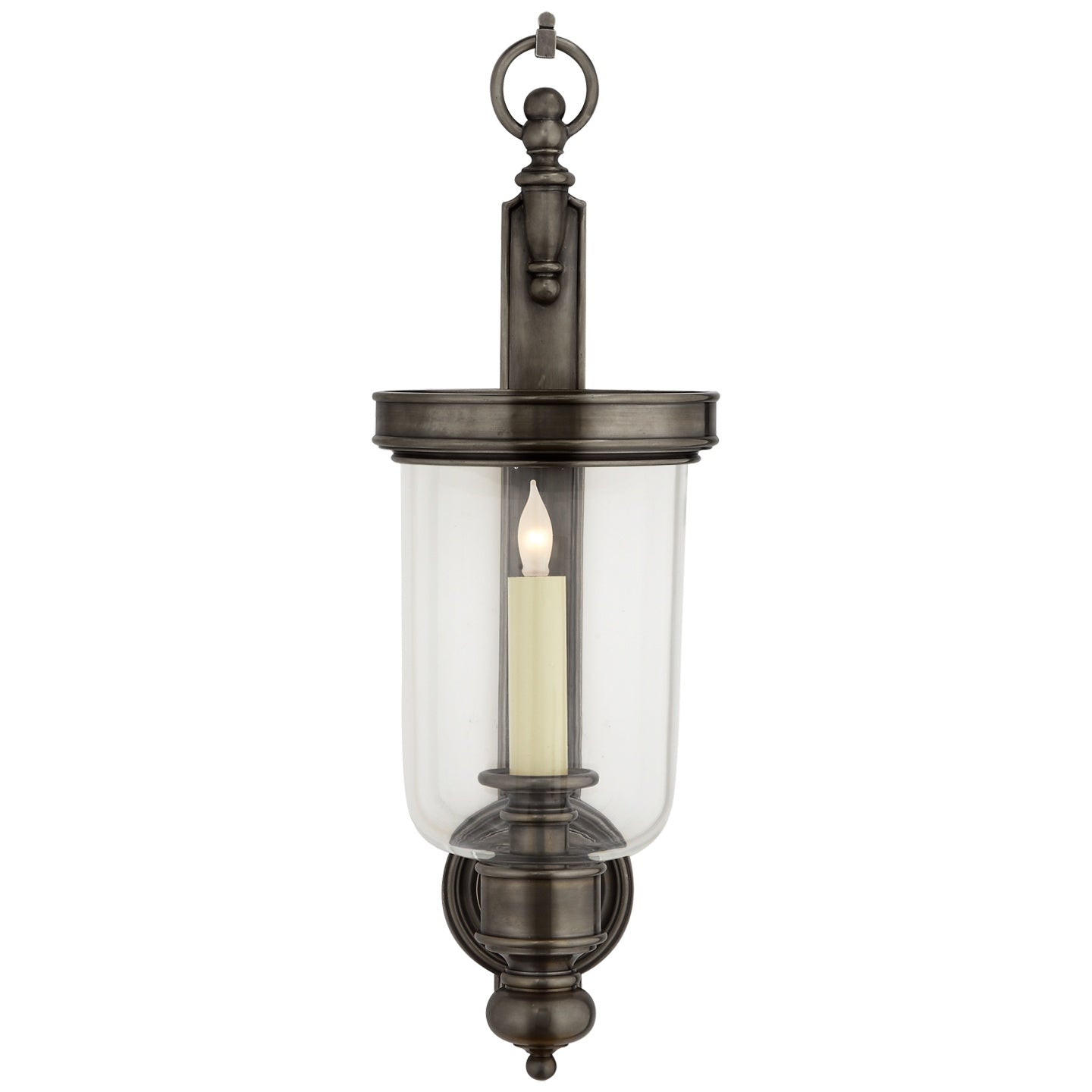 VISUAL COMFORT SIGNATURE, GEORGIAN HURRICANE WALL SCONCE, WALL SCONCES