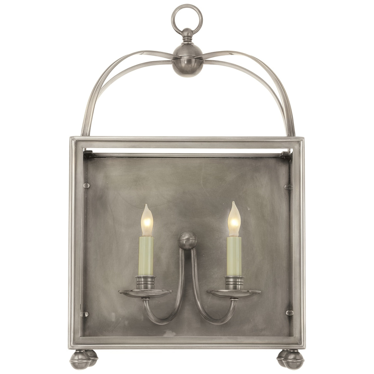 VISUAL COMFORT SIGNATURE, ARCH TOP RECTANGULAR WALL LANTERN, WALL SCONCES