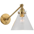 VISUAL COMFORT SIGNATURE, PARKINGTON SINGLE LIBRARY WALL LIGHT, WALL SCONCES