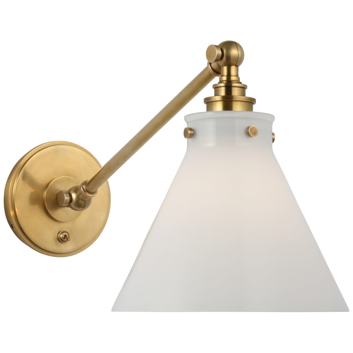 VISUAL COMFORT SIGNATURE, PARKINGTON SINGLE LIBRARY WALL LIGHT, WALL SCONCES