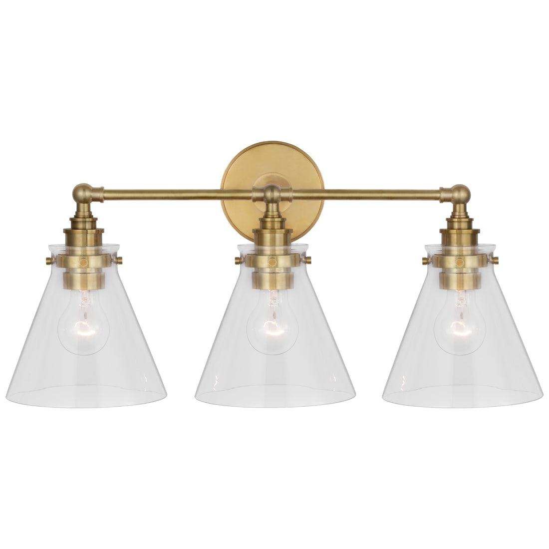 VISUAL COMFORT SIGNATURE, PARKINGTON THREE LIGHT BATH BAR, BATH VANITY LIGHT