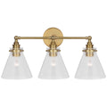 VISUAL COMFORT SIGNATURE, PARKINGTON THREE LIGHT BATH BAR, BATH VANITY LIGHT