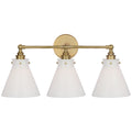 VISUAL COMFORT SIGNATURE, PARKINGTON THREE LIGHT BATH BAR, BATH VANITY LIGHT