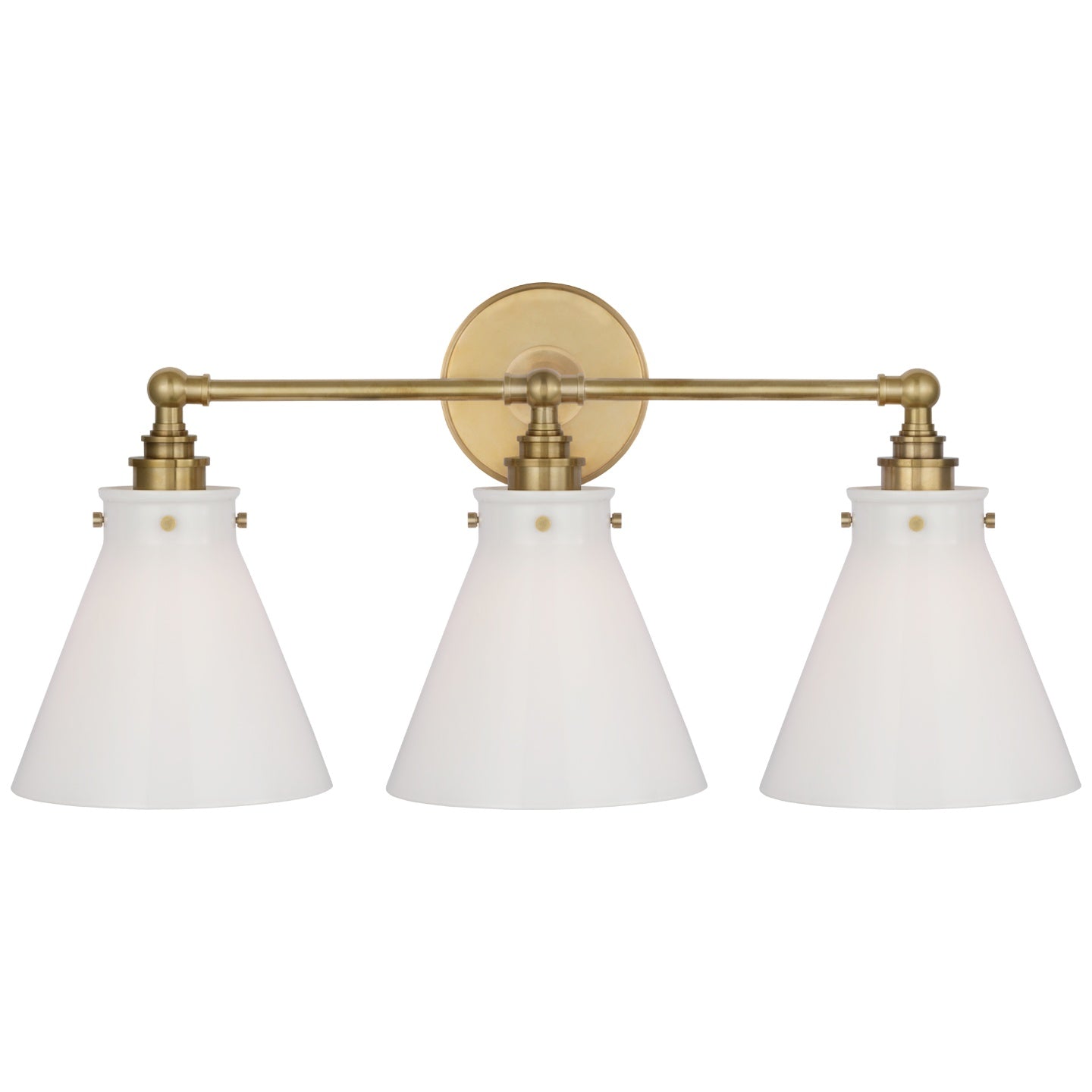 VISUAL COMFORT SIGNATURE, PARKINGTON THREE LIGHT BATH BAR, BATH VANITY LIGHT