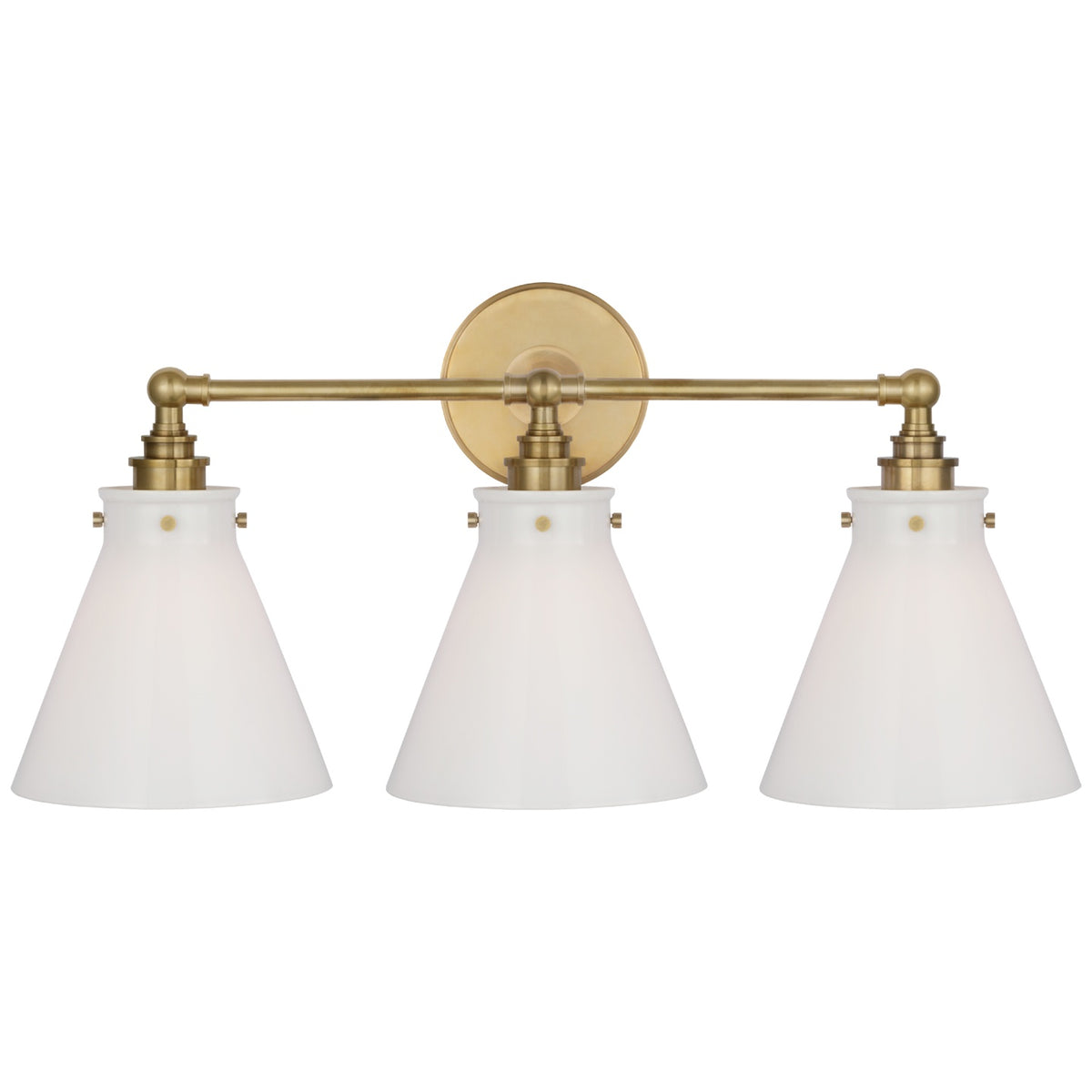 VISUAL COMFORT SIGNATURE, PARKINGTON THREE LIGHT BATH BAR, BATH VANITY LIGHT