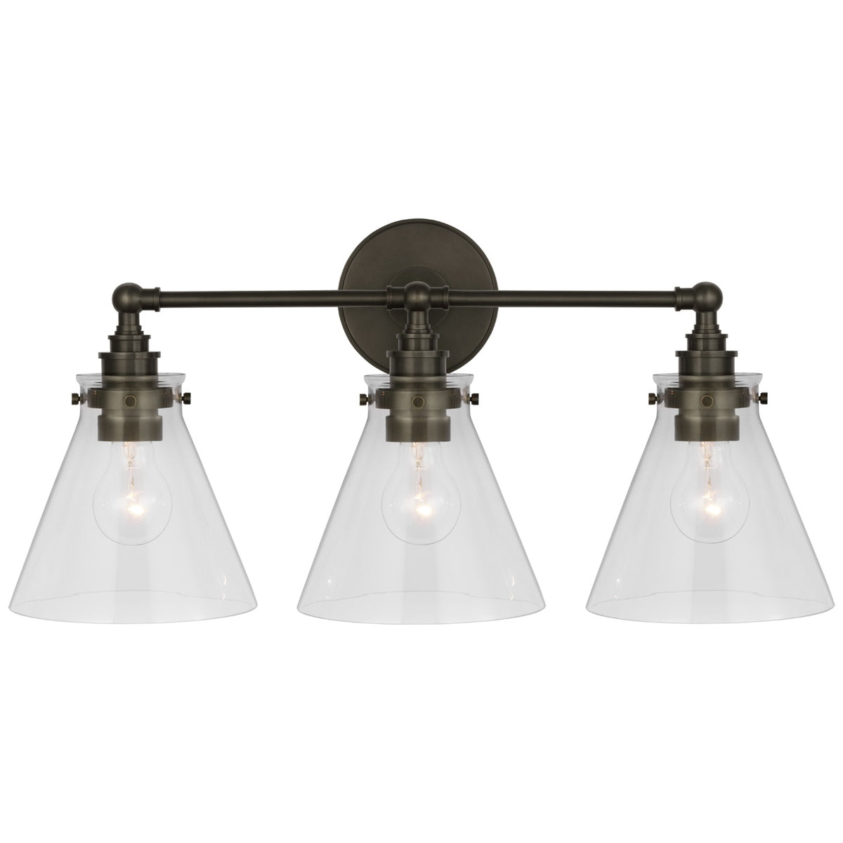VISUAL COMFORT SIGNATURE, PARKINGTON THREE LIGHT BATH BAR, BATH VANITY LIGHT