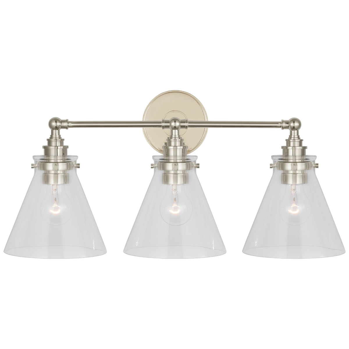 VISUAL COMFORT SIGNATURE, PARKINGTON THREE LIGHT BATH BAR, BATH VANITY LIGHT