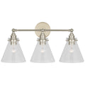 VISUAL COMFORT SIGNATURE, PARKINGTON THREE LIGHT BATH BAR, BATH VANITY LIGHT