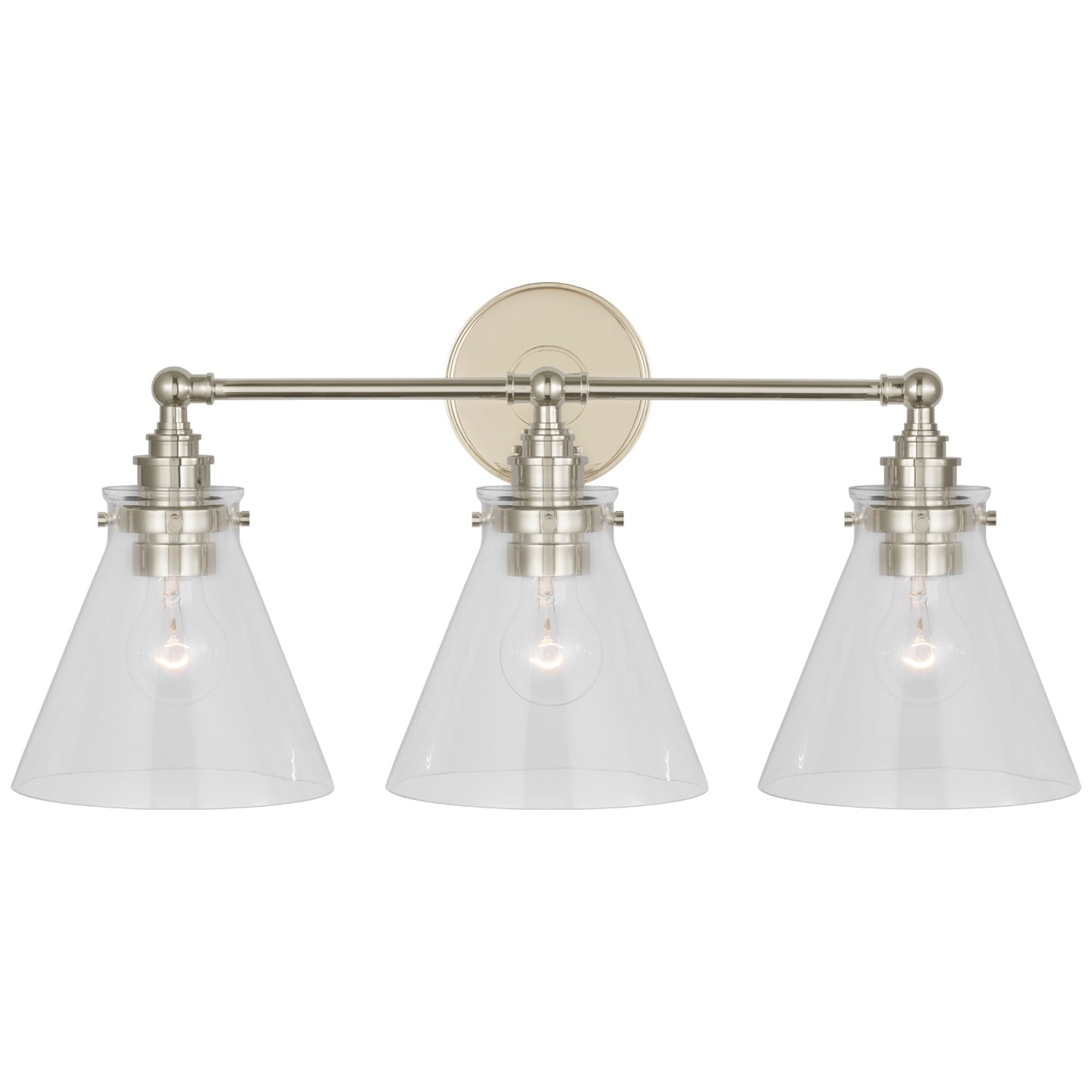 VISUAL COMFORT SIGNATURE, PARKINGTON THREE LIGHT BATH BAR, BATH VANITY LIGHT