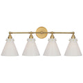 VISUAL COMFORT SIGNATURE, PARKINGTON FOUR LIGHT BATH BAR, BATH VANITY LIGHT