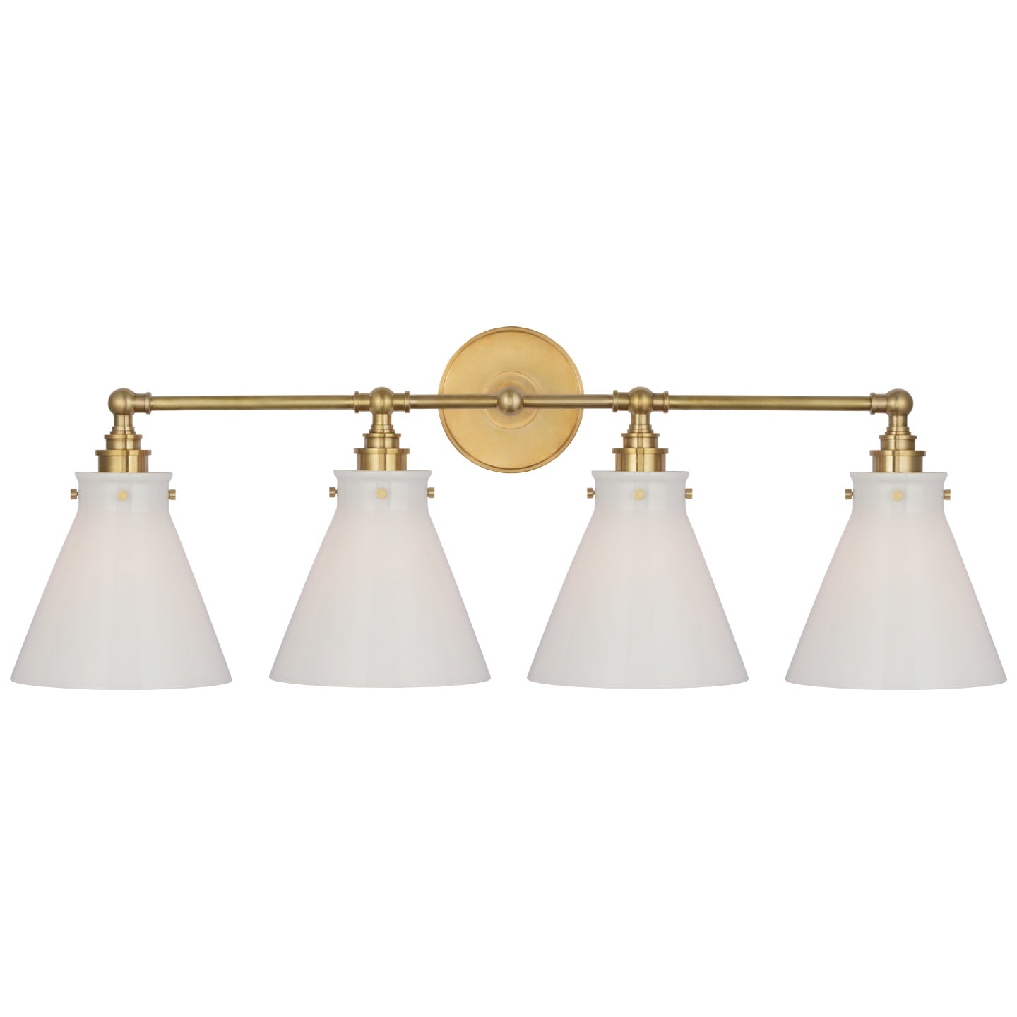 VISUAL COMFORT SIGNATURE, PARKINGTON FOUR LIGHT BATH BAR, BATH VANITY LIGHT