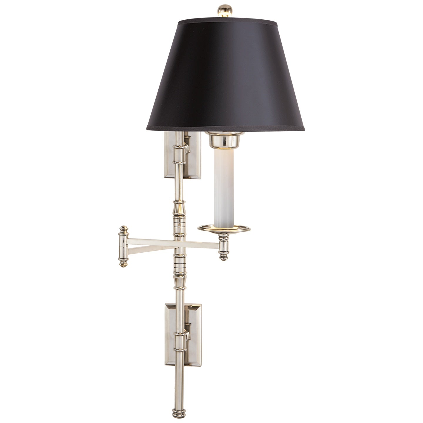 VISUAL COMFORT SIGNATURE, DORCHESTER DOUBLE BACKPLATE SWING ARM, WALL SCONCES
