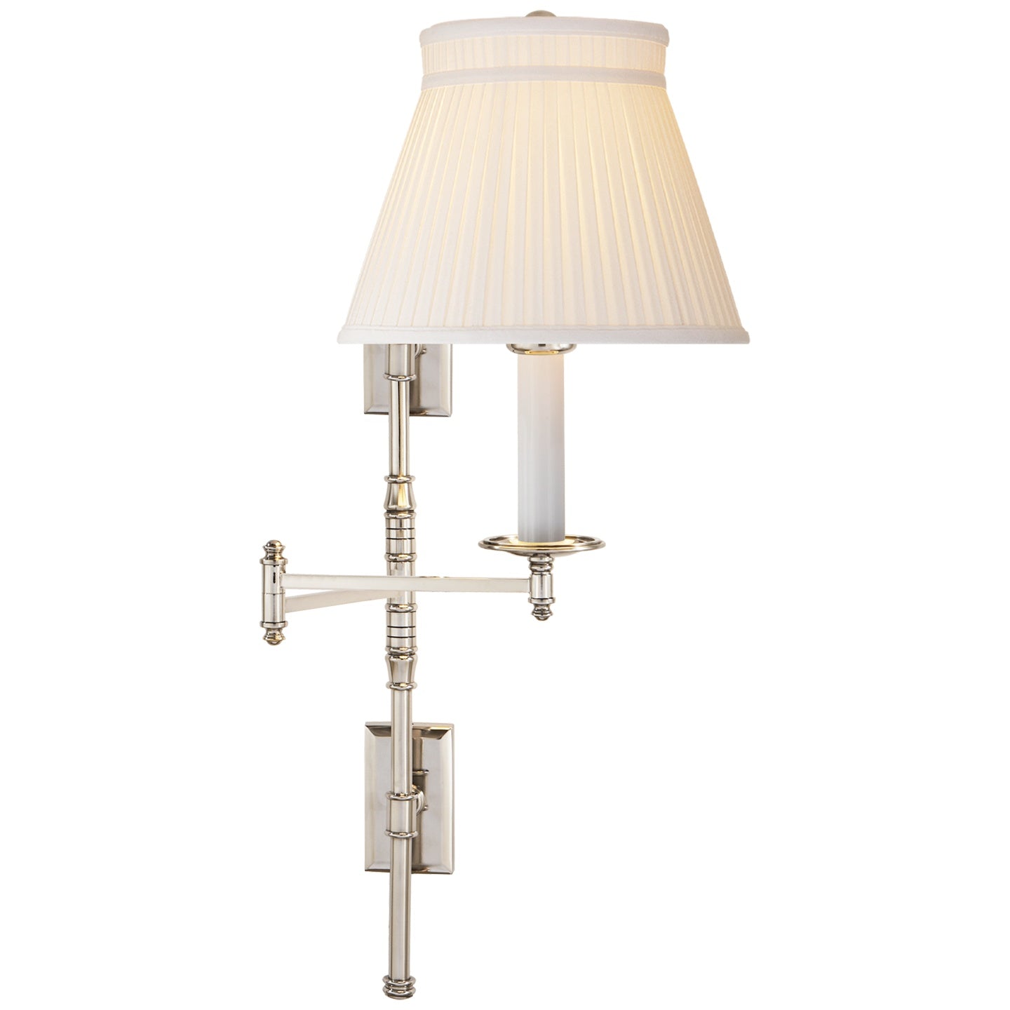 VISUAL COMFORT SIGNATURE, DORCHESTER DOUBLE BACKPLATE SWING ARM, WALL SCONCES