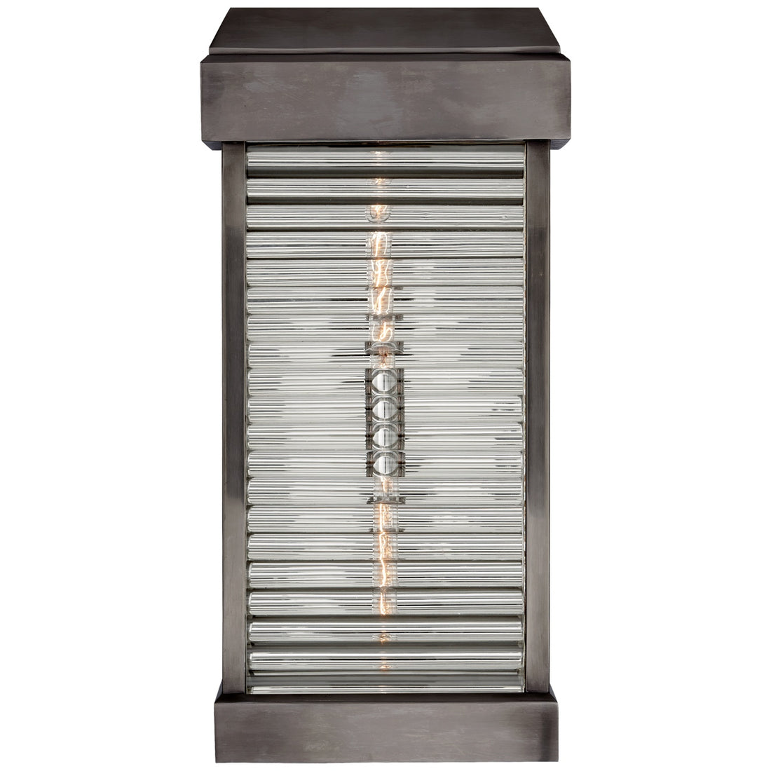 VISUAL COMFORT SIGNATURE, DUNMORE CURVED GLASS LOUVER SCONCE, OUTDOOR WALL LIGHTS