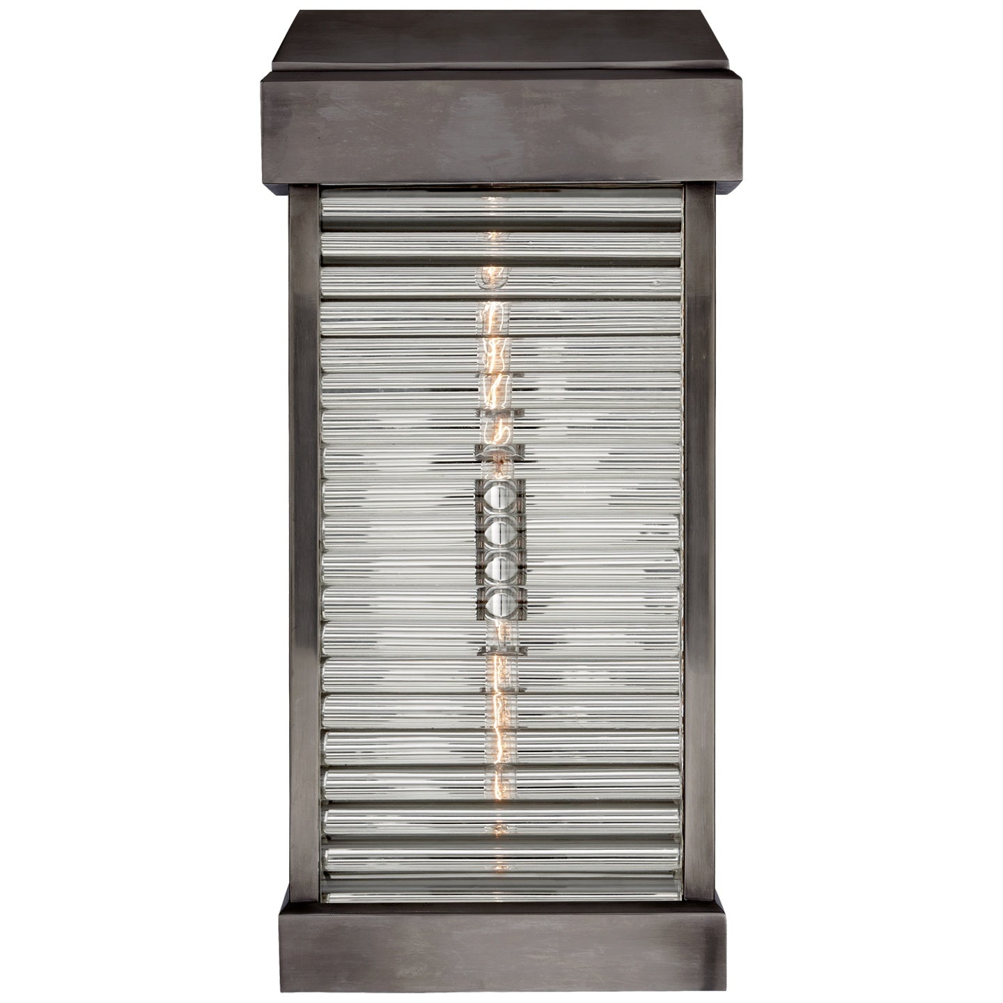 VISUAL COMFORT SIGNATURE, DUNMORE CURVED GLASS LOUVER SCONCE, OUTDOOR WALL LIGHTS
