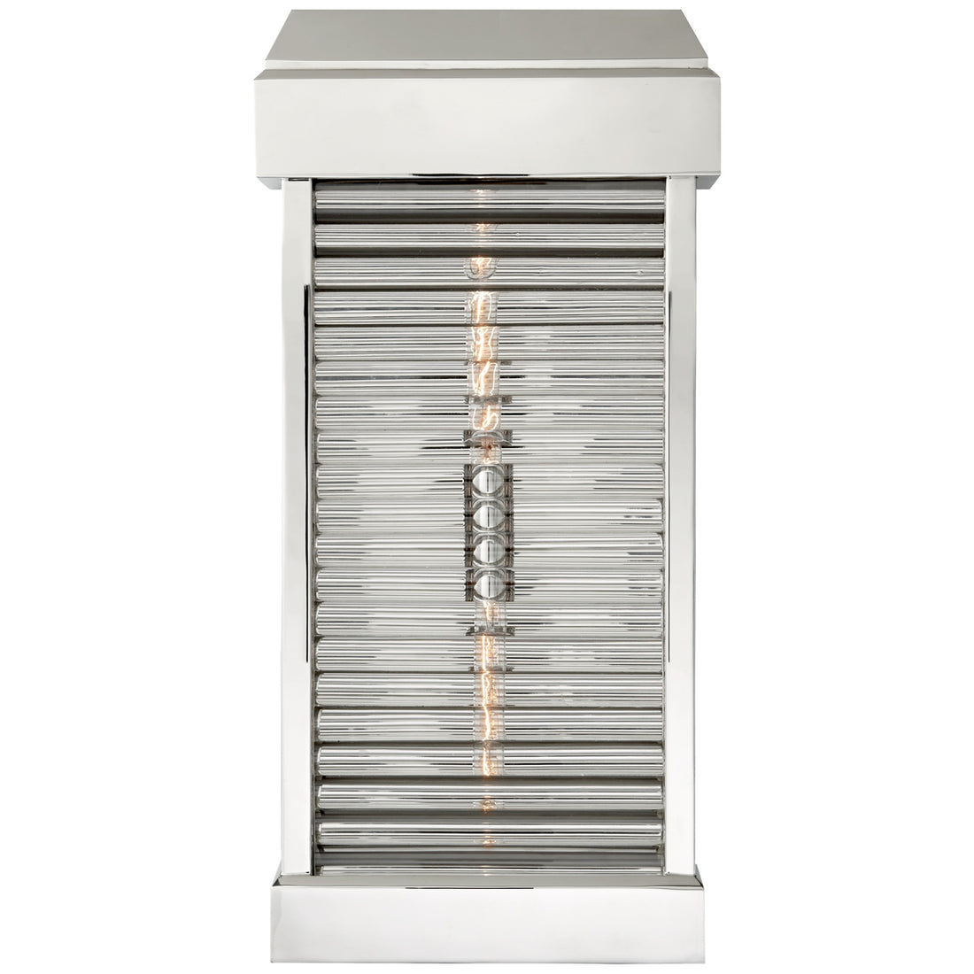 VISUAL COMFORT SIGNATURE, DUNMORE CURVED GLASS LOUVER SCONCE, OUTDOOR WALL LIGHTS