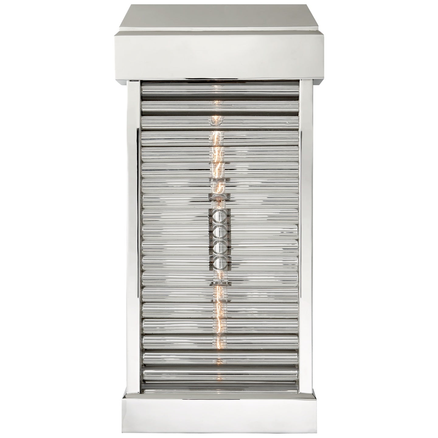 VISUAL COMFORT SIGNATURE, DUNMORE CURVED GLASS LOUVER SCONCE, OUTDOOR WALL LIGHTS