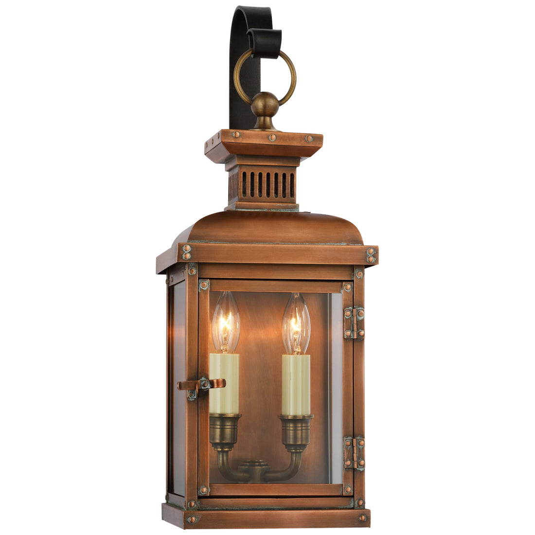 VISUAL COMFORT SIGNATURE, SUFFORK SCROLL ARM LANTERN, OUTDOOR WALL LIGHTS
