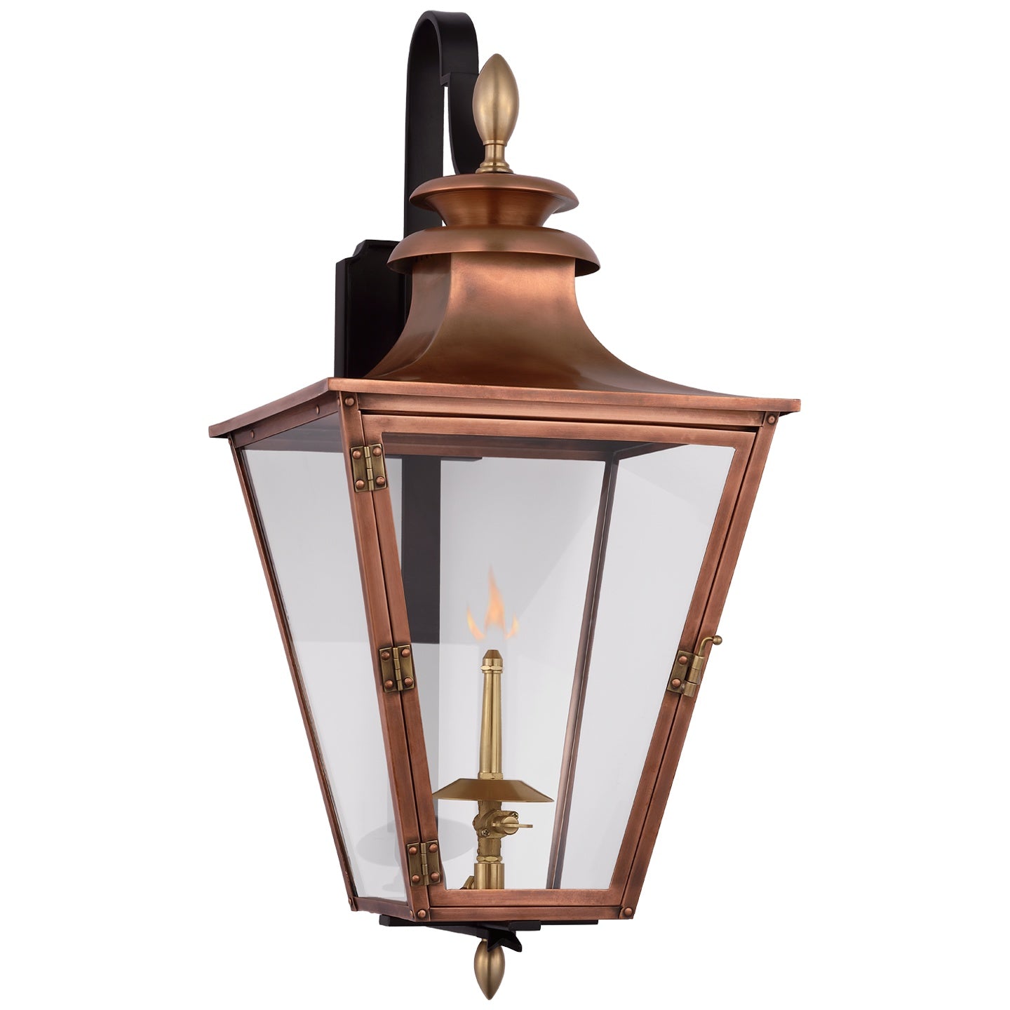 VISUAL COMFORT SIGNATURE, ALBERMARLE BRACKETED GAS WALL LANTERN, OUTDOOR WALL LIGHTS