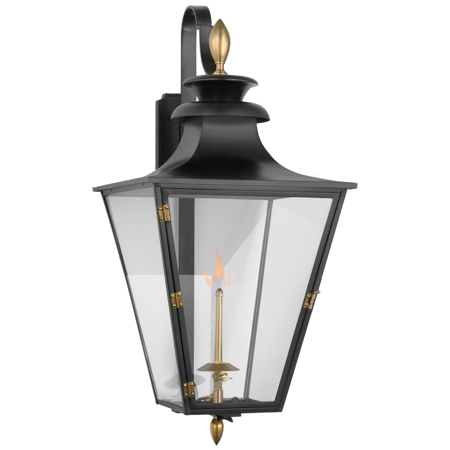 VISUAL COMFORT SIGNATURE, ALBERMARLE BRACKETED GAS WALL LANTERN, OUTDOOR WALL LIGHTS