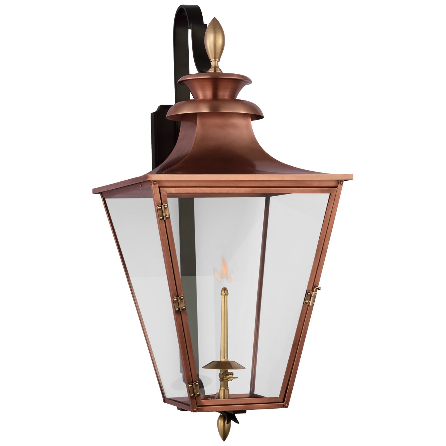 VISUAL COMFORT SIGNATURE, ALBERMARLE BRACKETED GAS WALL LANTERN, OUTDOOR WALL LIGHTS