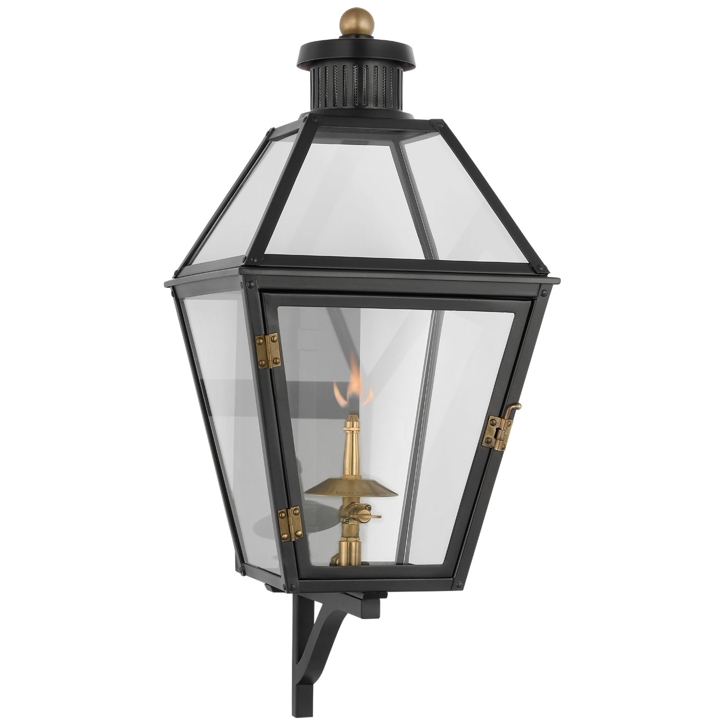 VISUAL COMFORT SIGNATURE, STRATFORD BRACKETED GAS WALL LANTERN, OUTDOOR WALL LIGHTS