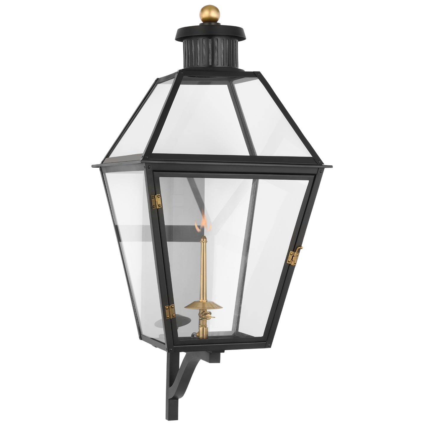 VISUAL COMFORT SIGNATURE, STRATFORD BRACKETED GAS WALL LANTERN, OUTDOOR WALL LIGHTS
