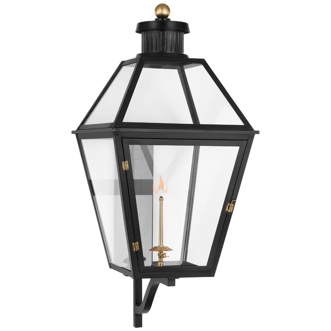 VISUAL COMFORT SIGNATURE, STRATFORD XL BRACKETED GAS WALL LANTERN, OUTDOOR WALL LIGHTS