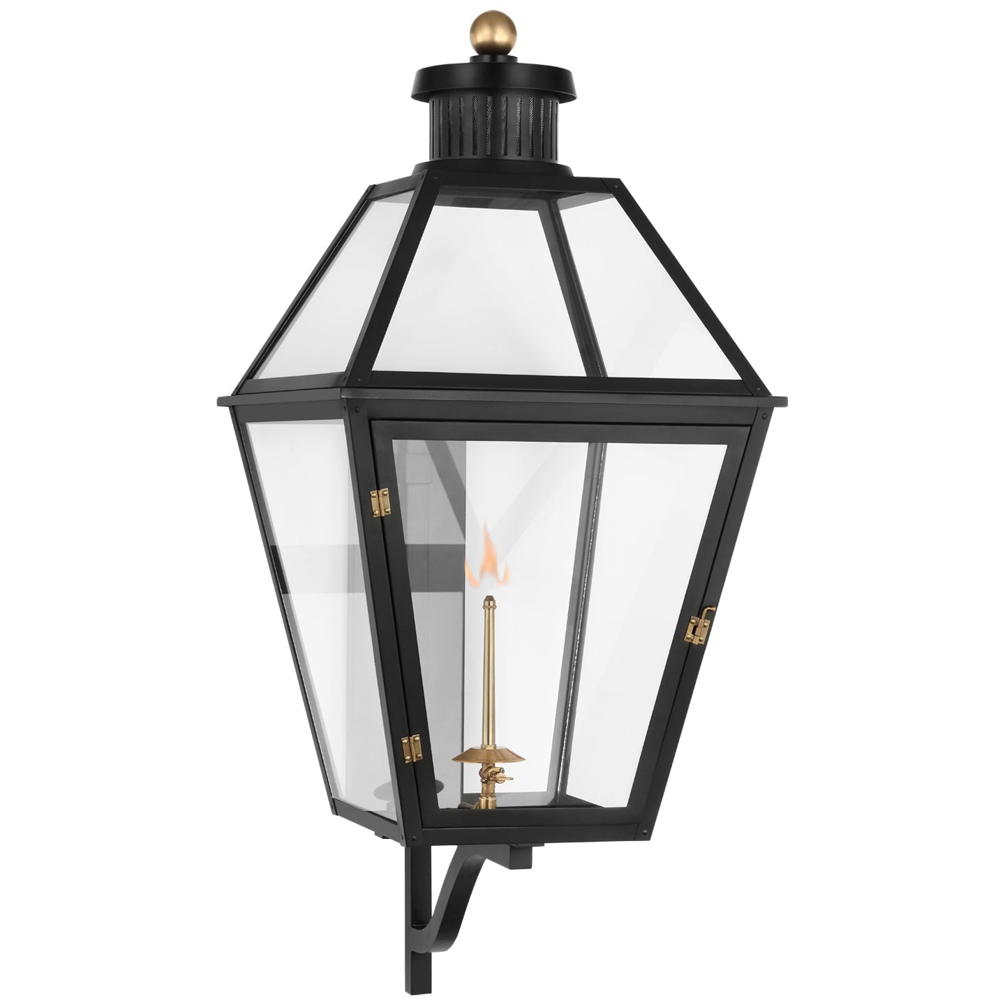 VISUAL COMFORT SIGNATURE, STRATFORD XL BRACKETED GAS WALL LANTERN, OUTDOOR WALL LIGHTS