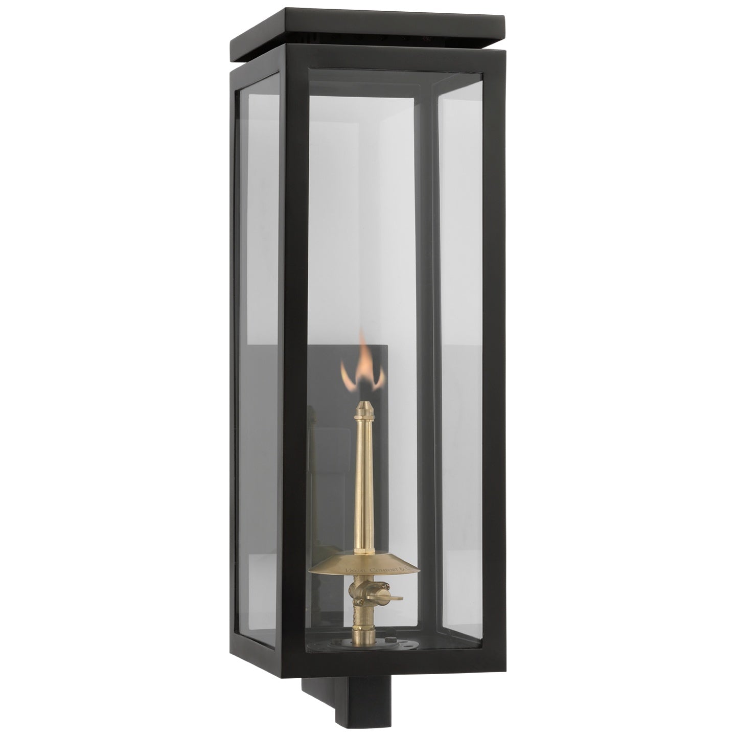 VISUAL COMFORT SIGNATURE, FRESNO BRACKETED GAS WALL LANTERN, OUTDOOR WALL LIGHTS