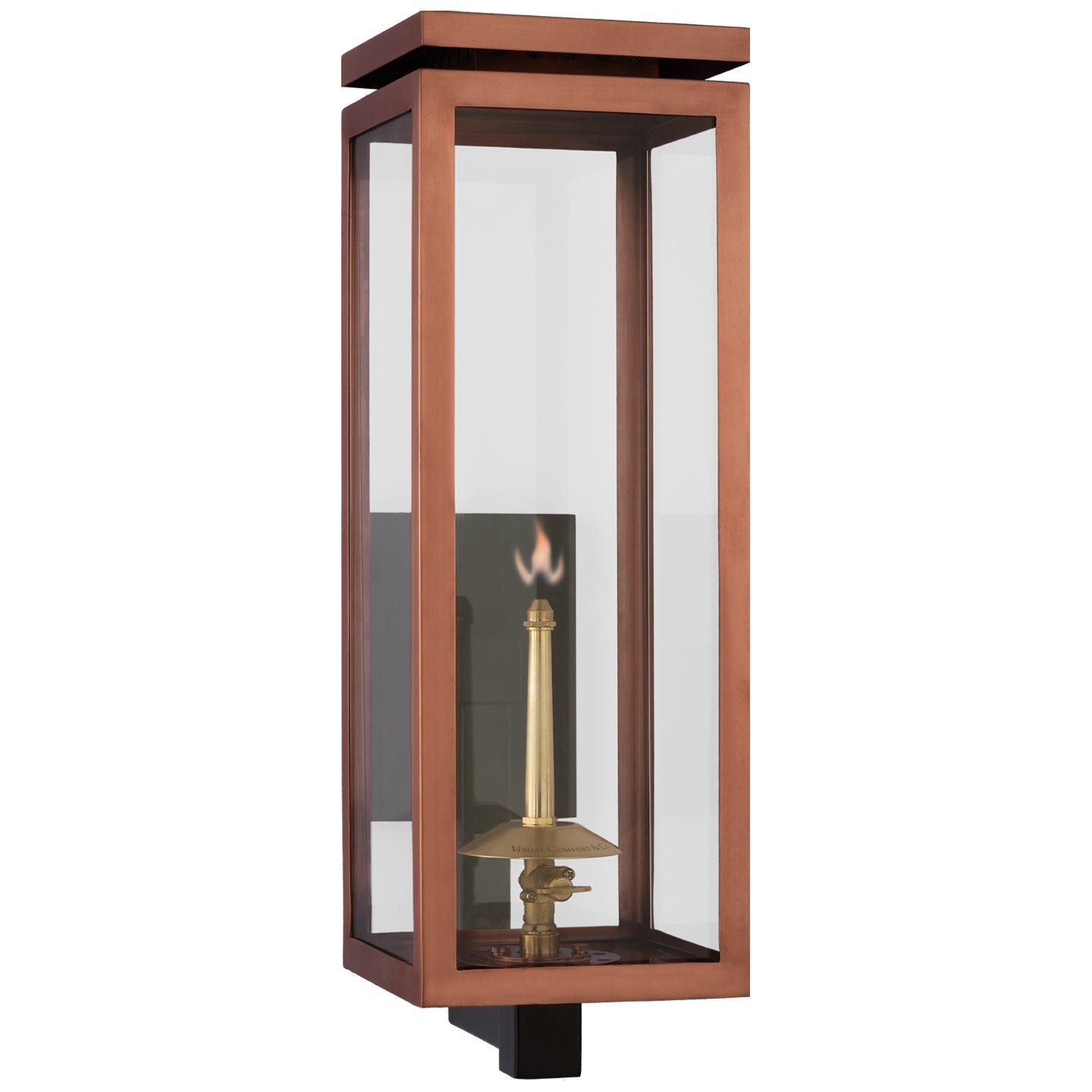 VISUAL COMFORT SIGNATURE, FRESNO BRACKETED GAS WALL LANTERN, OUTDOOR WALL LIGHTS