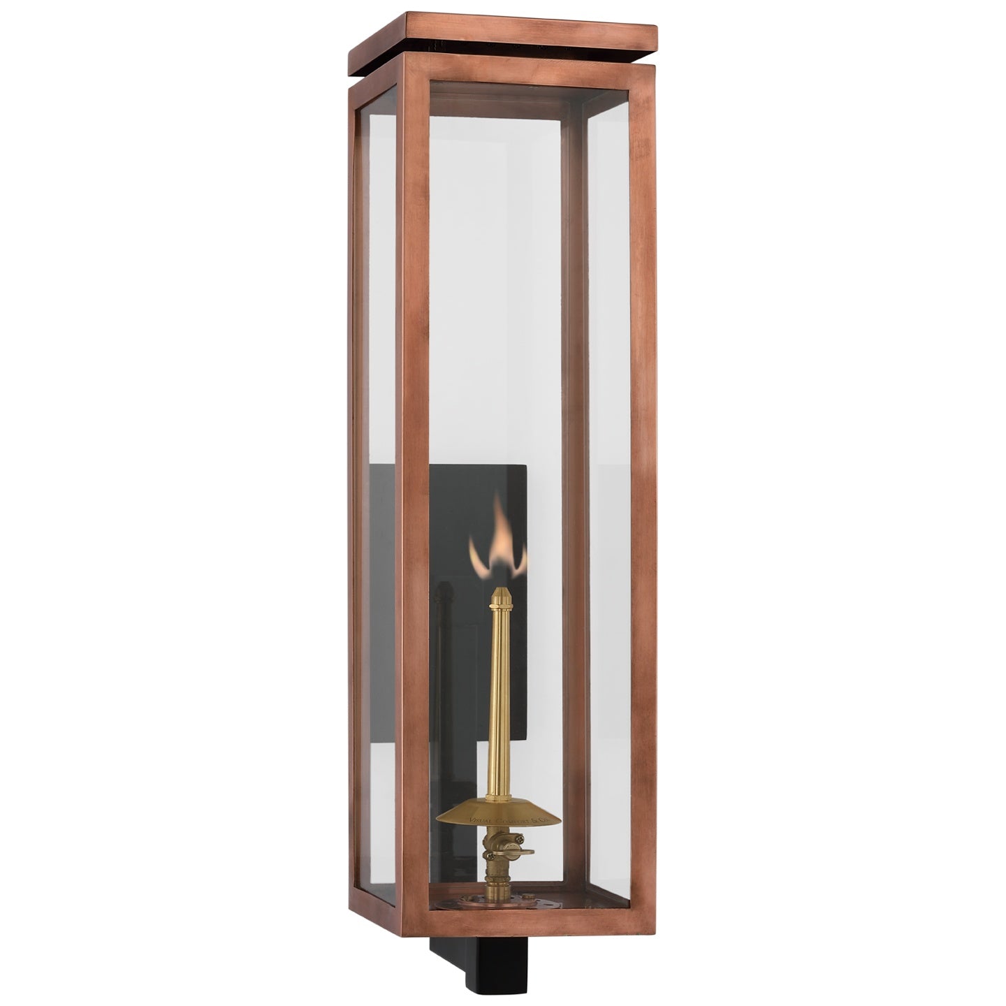 VISUAL COMFORT SIGNATURE, FRESNO BRACKETED GAS WALL LANTERN, OUTDOOR WALL LIGHTS
