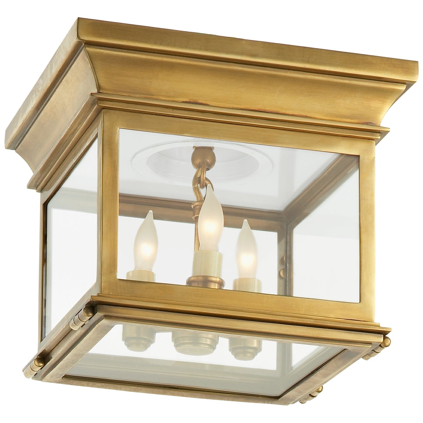 VISUAL COMFORT SIGNATURE, CLUB SQUARE FLUSH MOUNT, FLUSH MOUNT CEILING LIGHTS