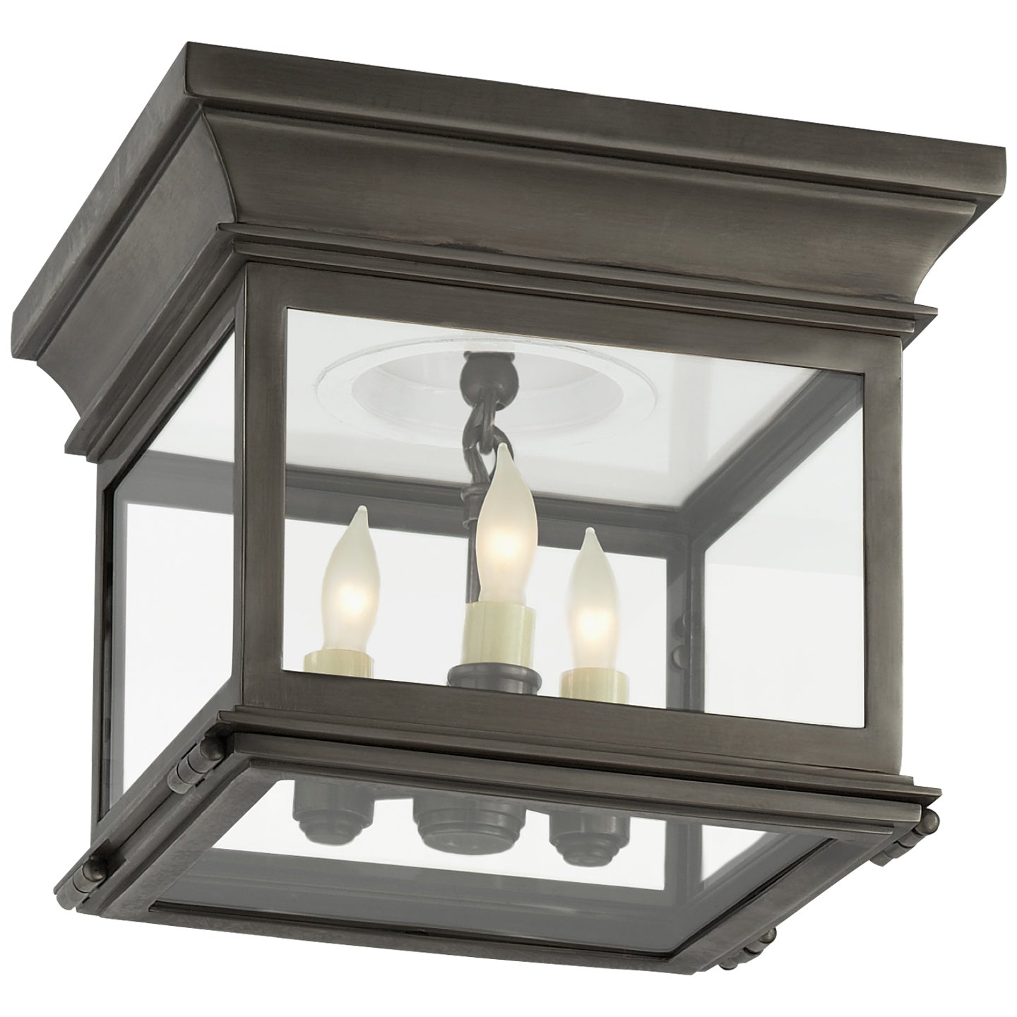 VISUAL COMFORT SIGNATURE, CLUB SQUARE FLUSH MOUNT, FLUSH MOUNT CEILING LIGHTS