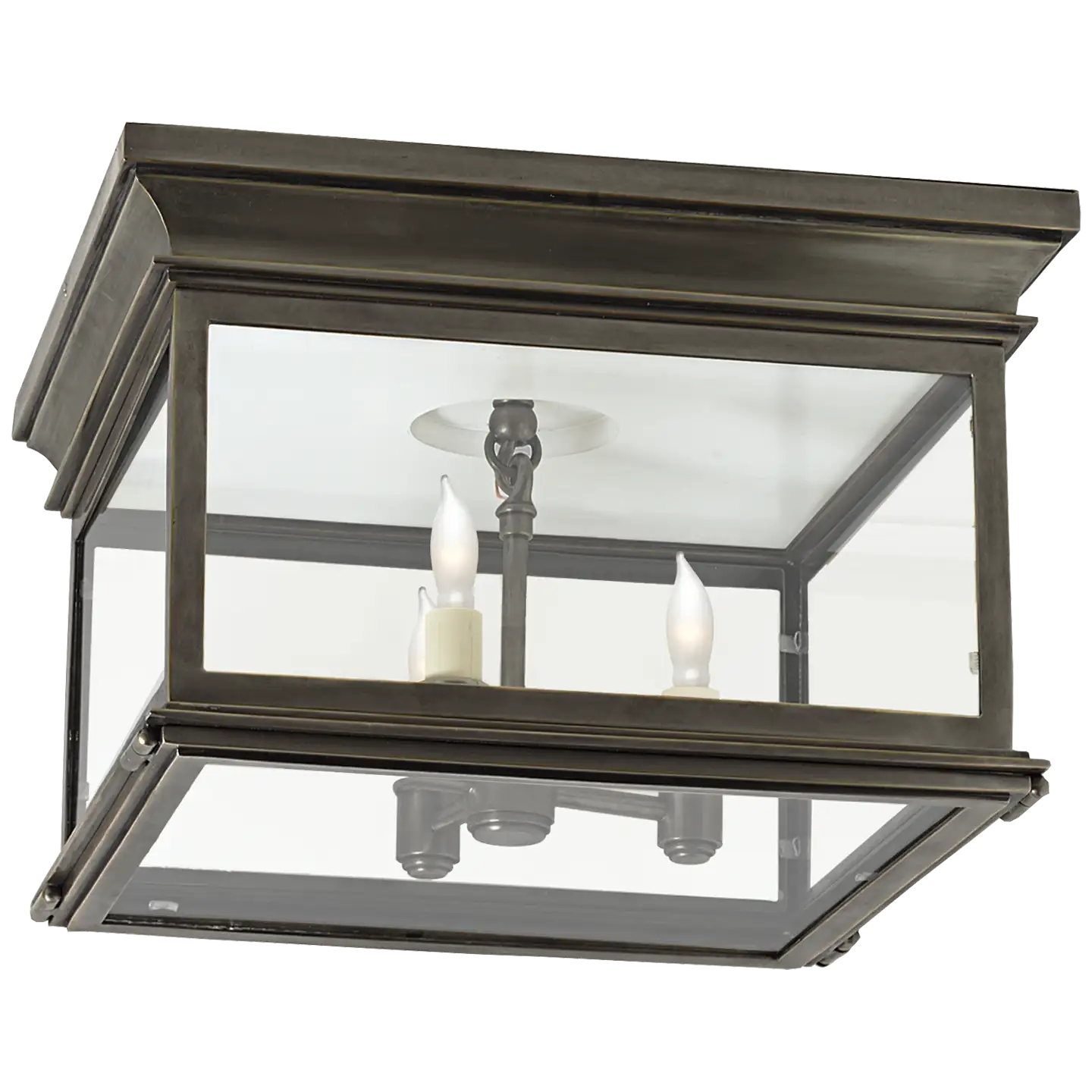 VISUAL COMFORT SIGNATURE, CLUB SQUARE OUTDOOR FLUSH MOUNT, FLUSH MOUNT CEILING LIGHTS