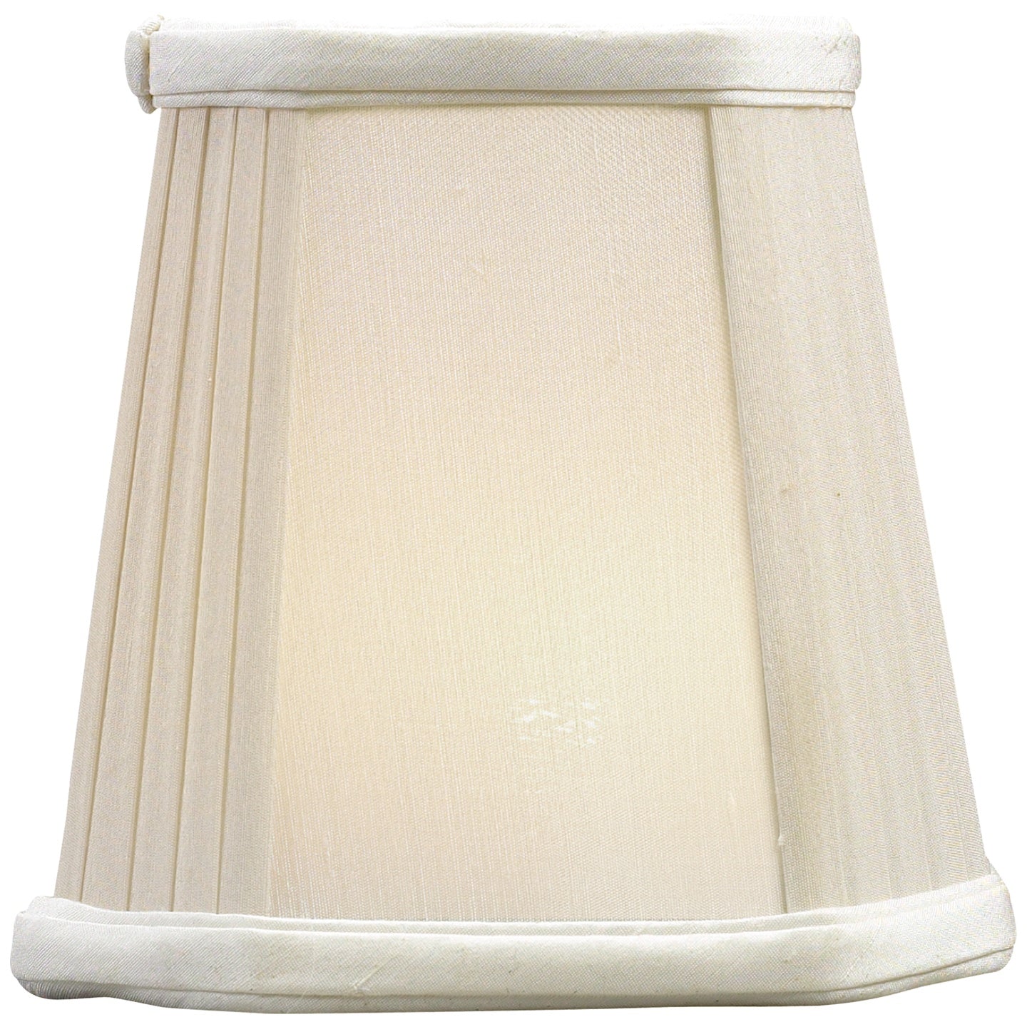VISUAL COMFORT SIGNATURE SILK PLEATED CORNER CANDLE CLIP SHADE - DO NOT SHOW ON WEBSITE