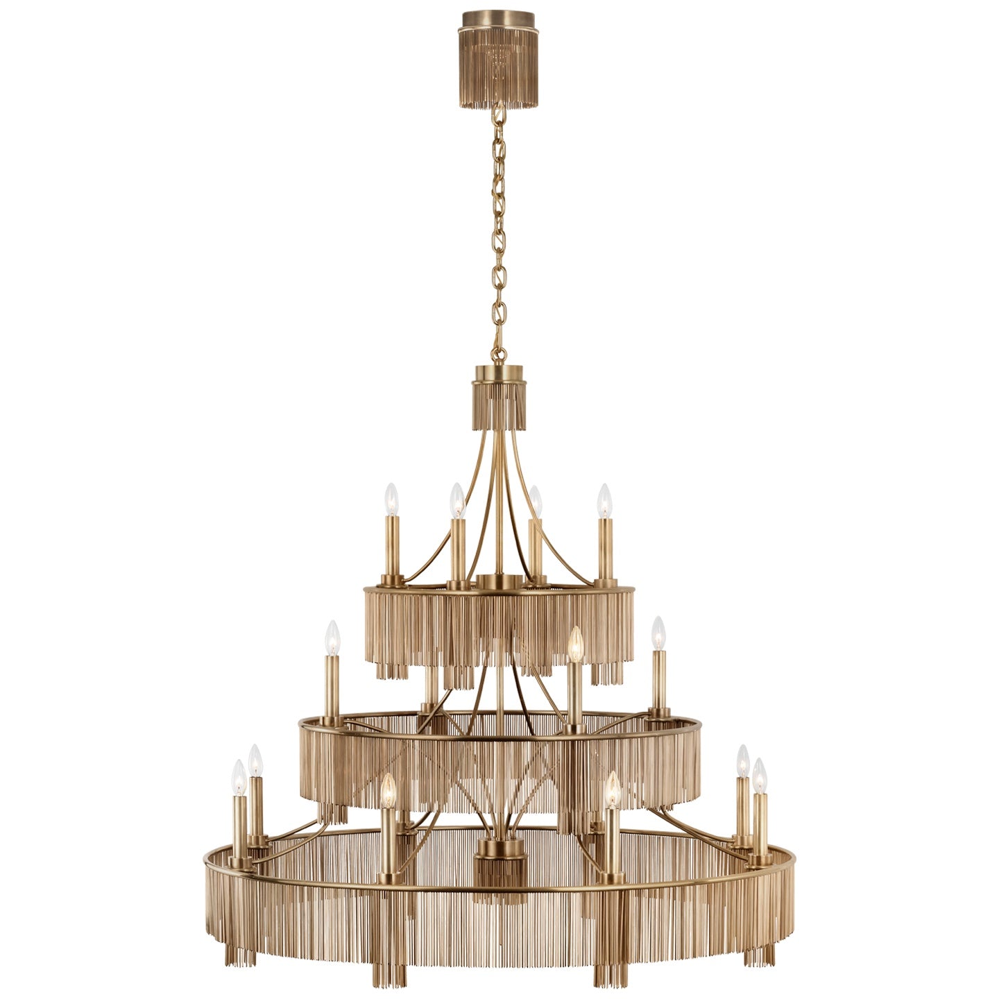 VISUAL COMFORT SIGNATURE, SUTTON THREE TIER CHANDELIER, CHANDELIER LIGHT