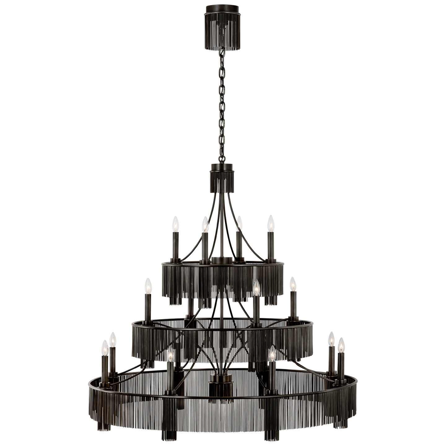 VISUAL COMFORT SIGNATURE, SUTTON THREE TIER CHANDELIER, CHANDELIER LIGHT