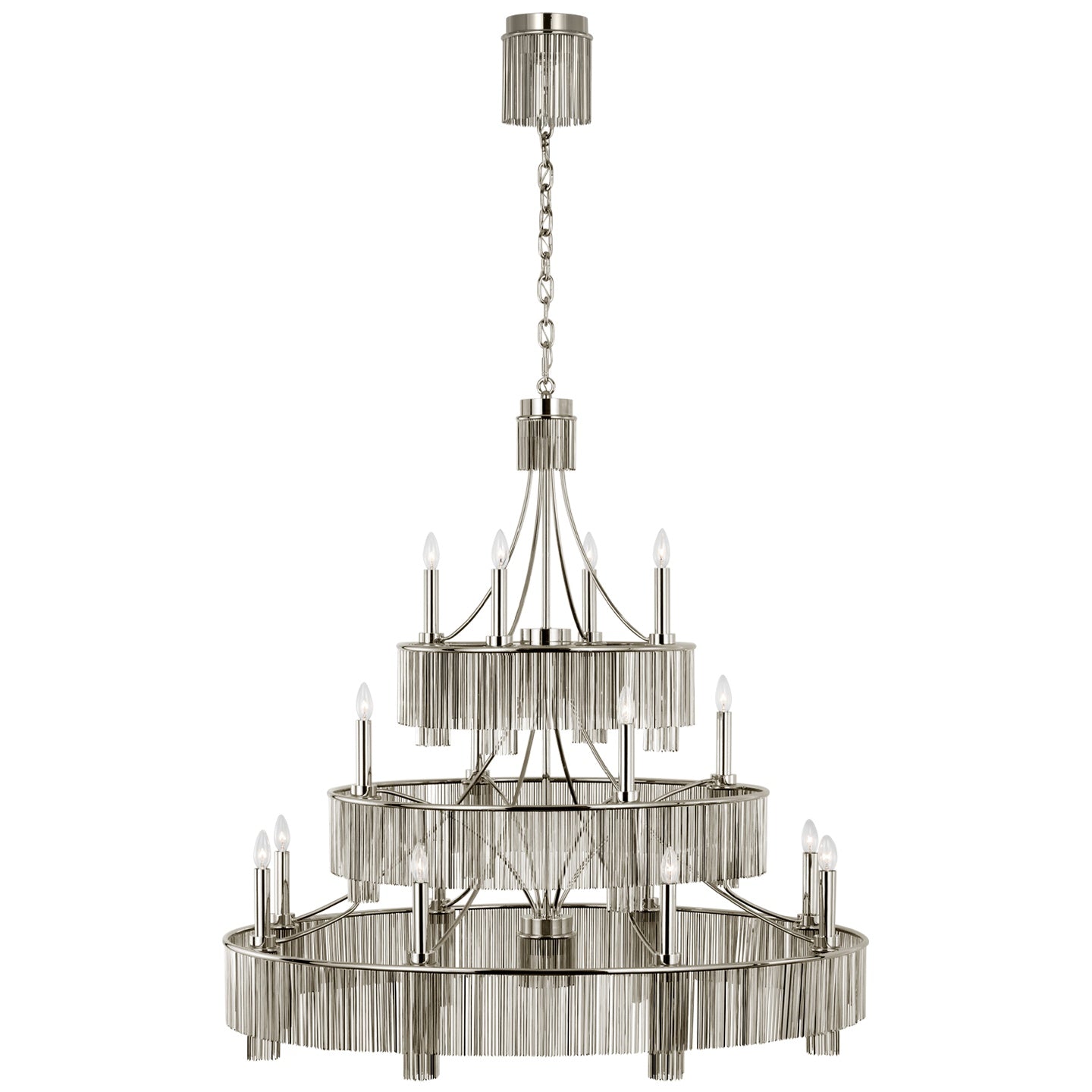 VISUAL COMFORT SIGNATURE, SUTTON THREE TIER CHANDELIER, CHANDELIER LIGHT